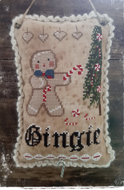 Gingie - 2 bells and candy cane charm included